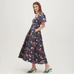 Hill House Matilda Midi Dress Poppy - Sold Out and New With Tags!
